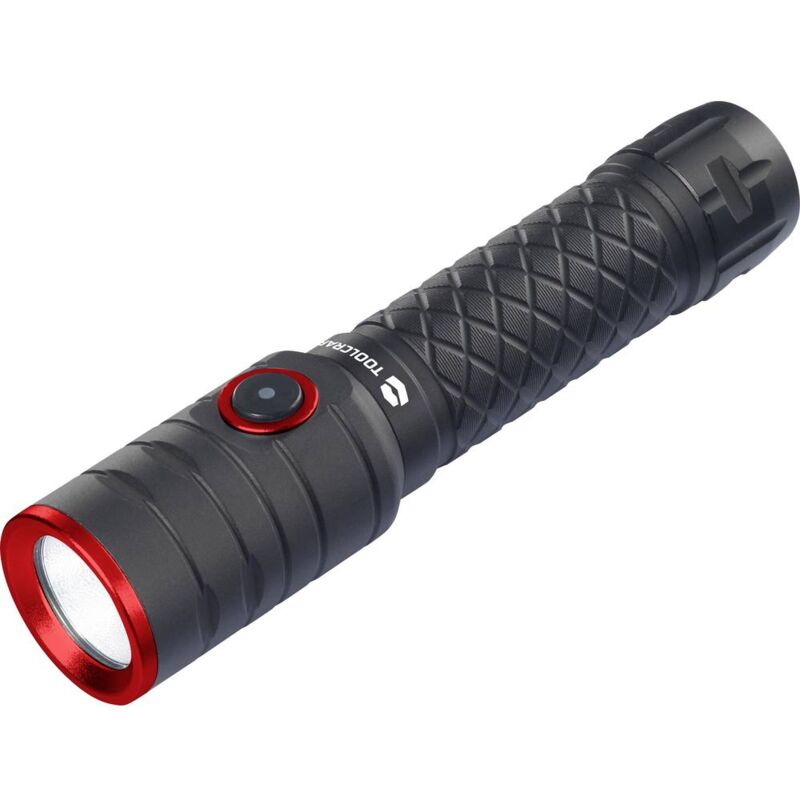 foto del prodotto torcia tascabile con modalit strobo batteria ricaricabile agli ioni di litio 1000 lm 5.5 h 155 g toolcraft