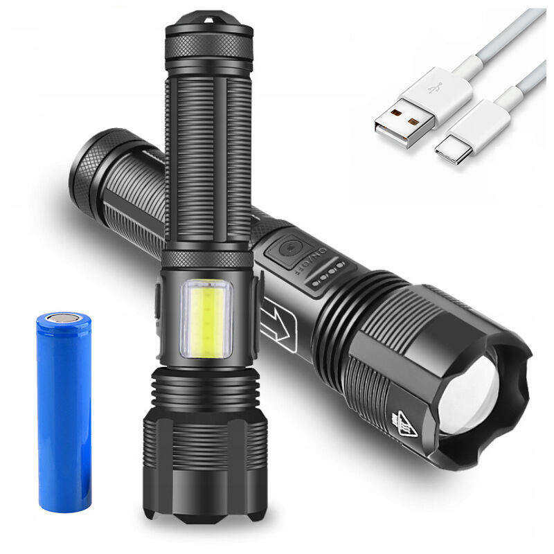 foto del prodotto torcia tattica led black sniper a 6 modalit 
