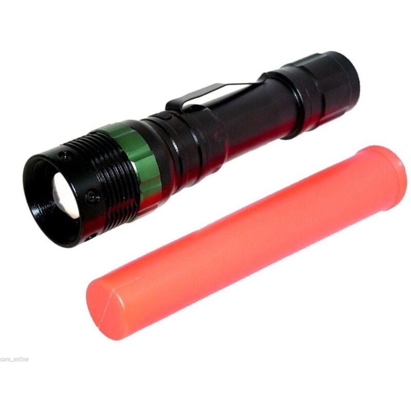 foto del prodotto torcia tattica militare cree led xenon zoom ricaricabile 15000w trade shop traesio