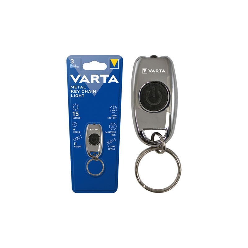 foto del prodotto torcia varta led portachiavi con pile