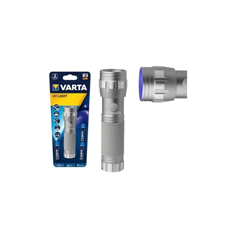 foto del prodotto torcia varta led uv light luce blu 15638