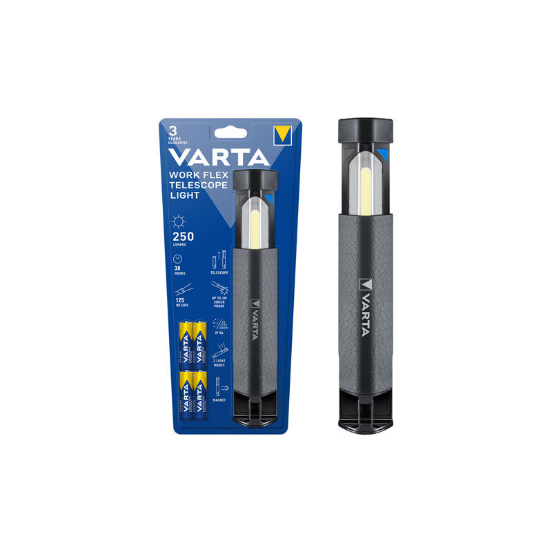 immagine 0 del prodotto torcia varta led work flex telescope 4aa