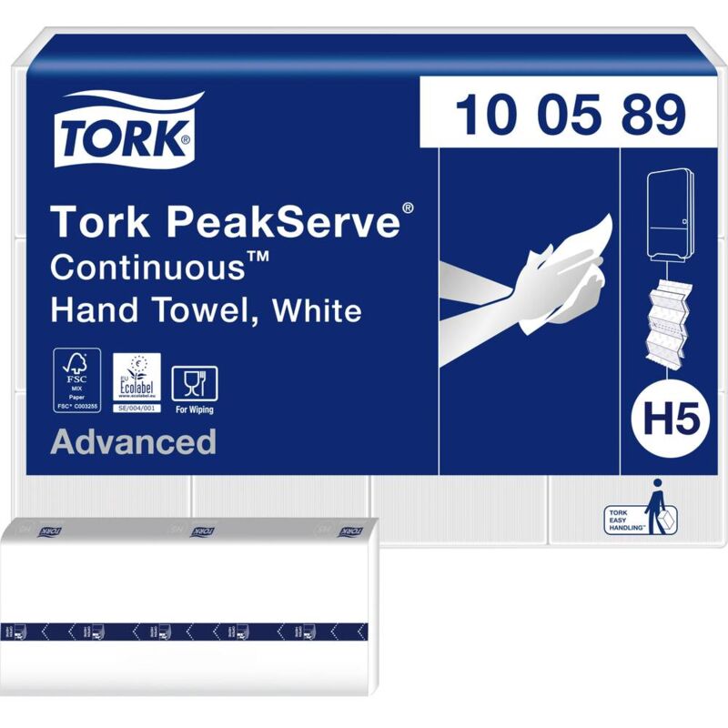 foto del prodotto tork 100589 asciugamani di carta l x l 22.5 cm x 20.1 cm 1 kit