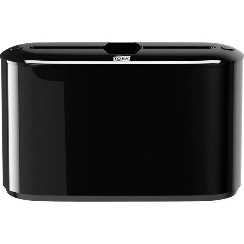 foto del prodotto tork - 552208 xpress dispenser da banco tavolo per asciugamani intercalati, nero, elevation design, compatibile con sistema h2