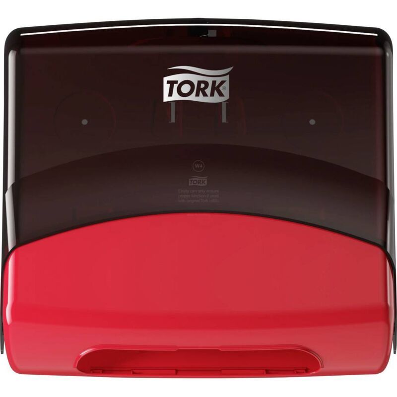 foto del prodotto tork - 654008 performance dispenser fazzoletti plastica rosso 1 pz.