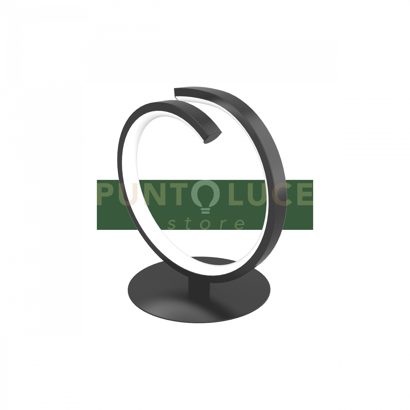 foto del prodotto tornado lumetto round nero 1163 pr ne