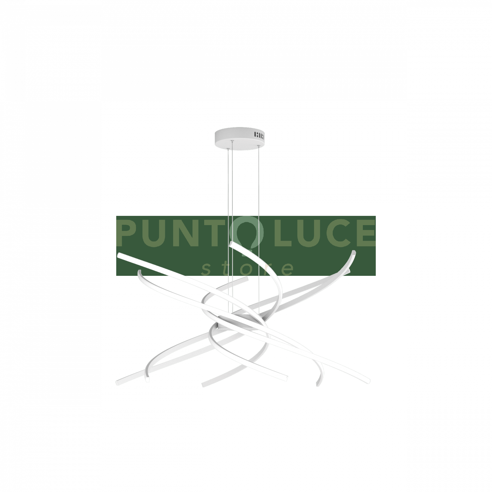foto del prodotto tornado sospensione d.80 cm. bianco luce calda 3000k 1163-s80 c-bi