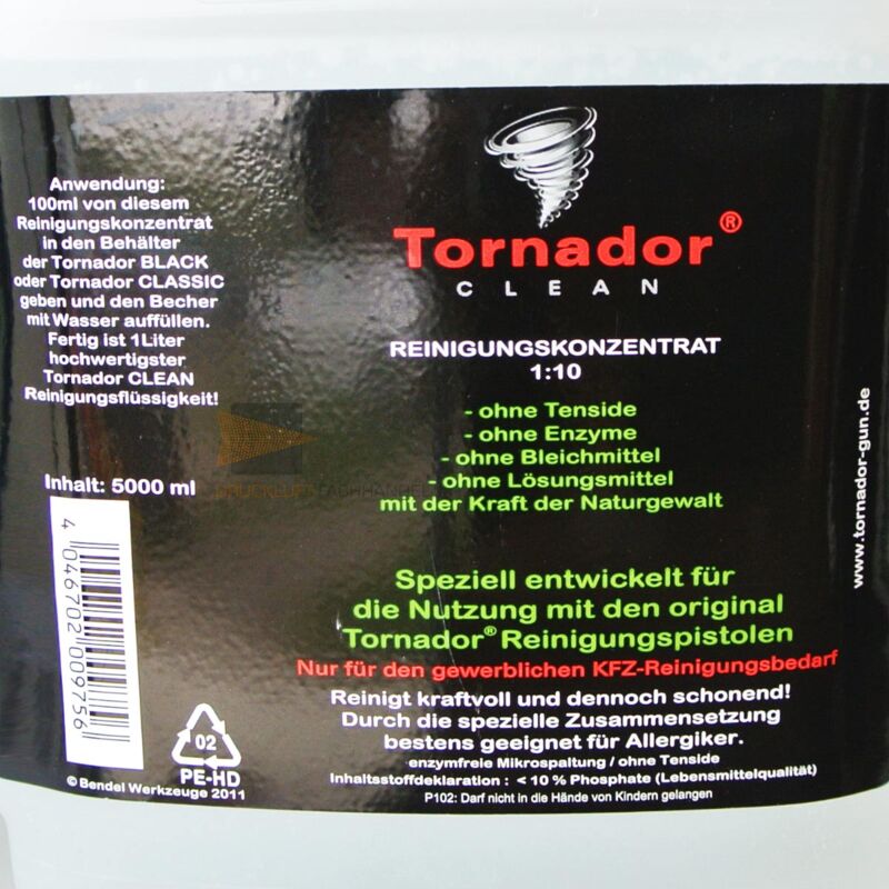 foto del prodotto tornador clean, detergente concentrato 1 10 5.000ml