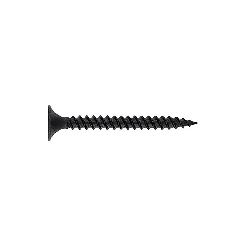 foto del prodotto tornillo para tabiquer a seca con cabeza trompeta, rosca doble hilo y punta alfiler de altas prestaciones fosfatado. huella ph medida 3,5 x 35