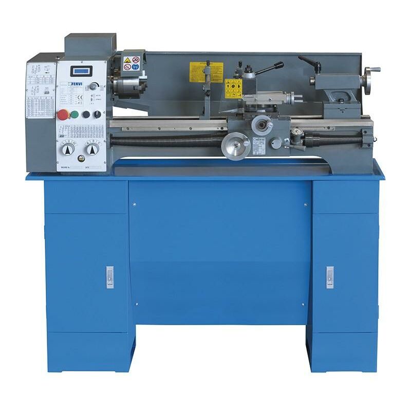 foto del prodotto tornio parallelo ferro metallo inverter ingranaggi cambio velocita fervi t660i