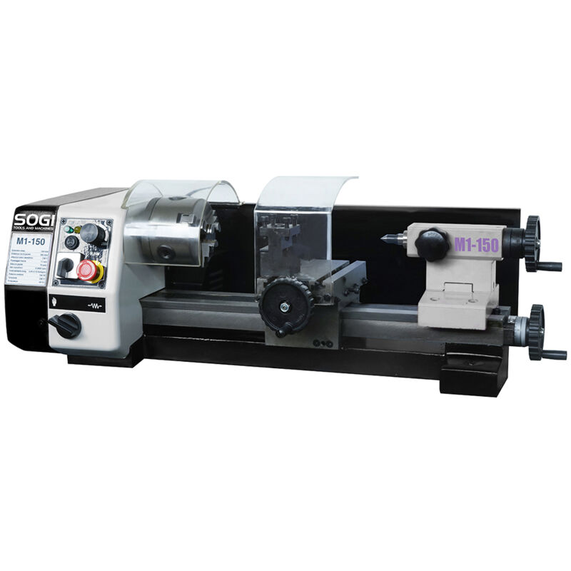 foto del prodotto tornio per metalli da banco sogi m1 150 150 x 200 avanzamento automatico longitudinale