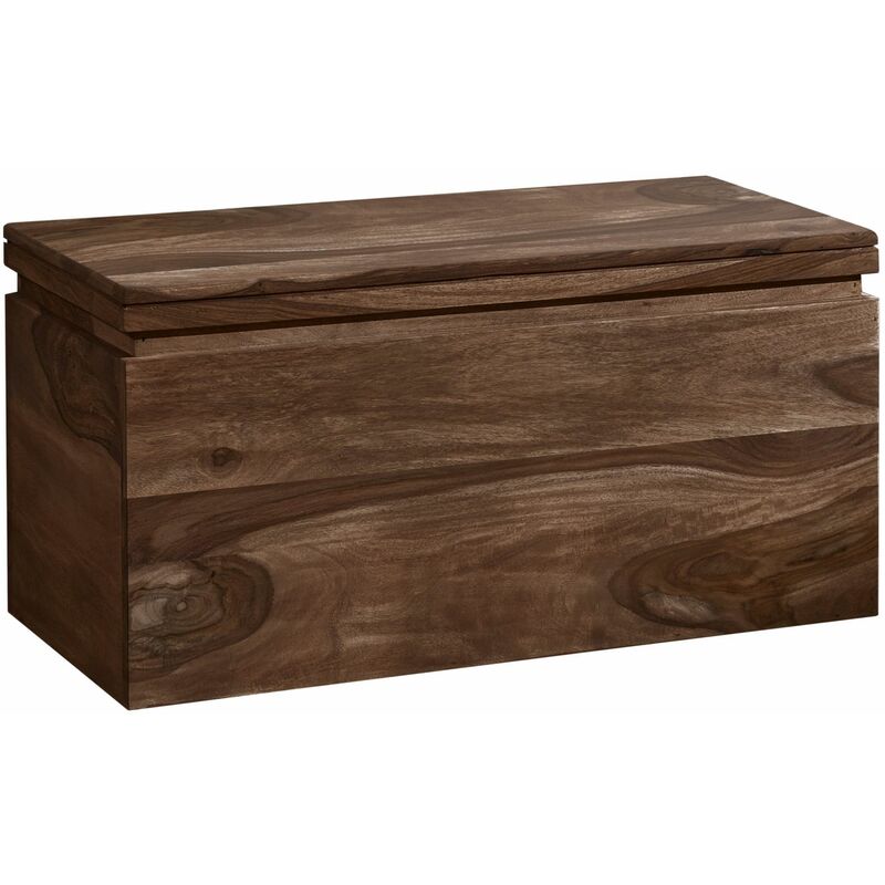 foto del prodotto toronto 116 cassapanca in legno di sheesham - decapato / smoked cherry 80x40x40