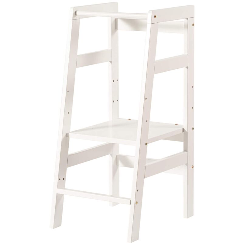 foto del prodotto torre montessoriana rebecca mobili zalina 90x40x49 pino bianco scandinavo