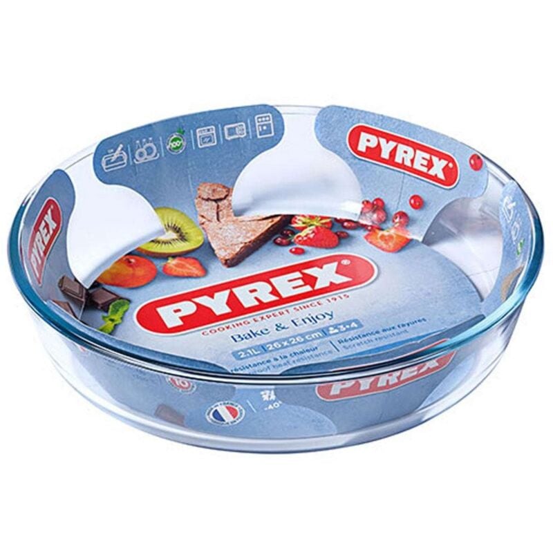 foto del prodotto tortiera liscia tonda pyrex 250 828b