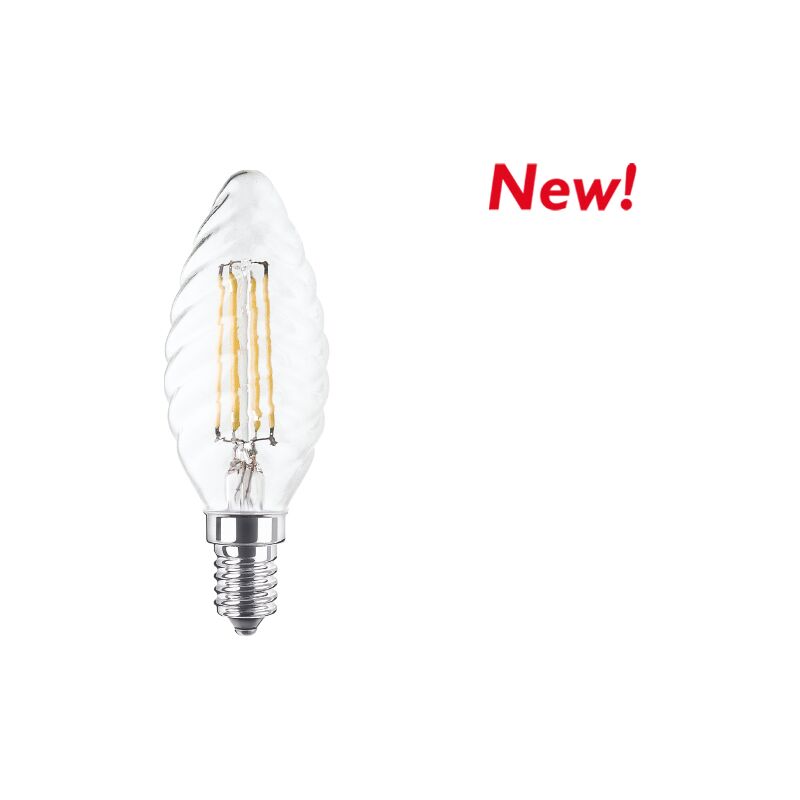 foto del prodotto tortiglione led a filamento e14 4w 4000k novaline
