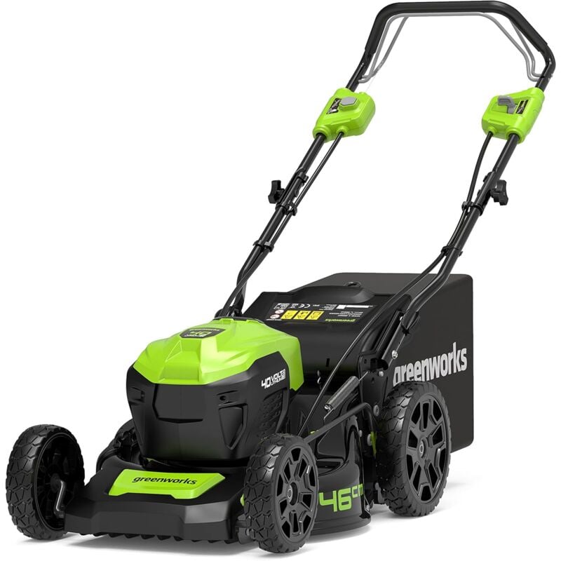 foto del prodotto tosaerba 40v 46 cm gd40lm46sp senza batterie e caricabatterie corpo macchina greenworks