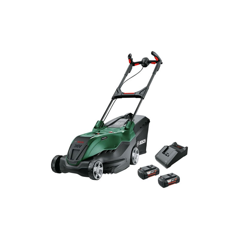 foto del prodotto tosaerba a batteria bosch advancedrotak 36v 40 650, 2x batteria 36v 4.0ah e caricabatterie