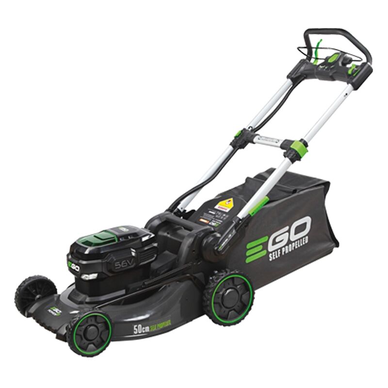foto del prodotto tosaerba a batteria ego lm 2021 e sp con batteria 5.0 ah e caricabatterie rapido
