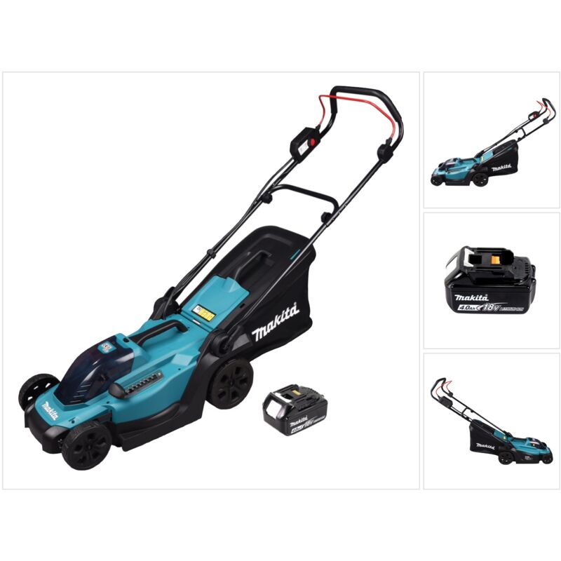 foto del prodotto tosaerba a batteria makita dlm 330 m1 18 v 33 cm 30 l 1x batteria 4,0 ah senza caricabatterie