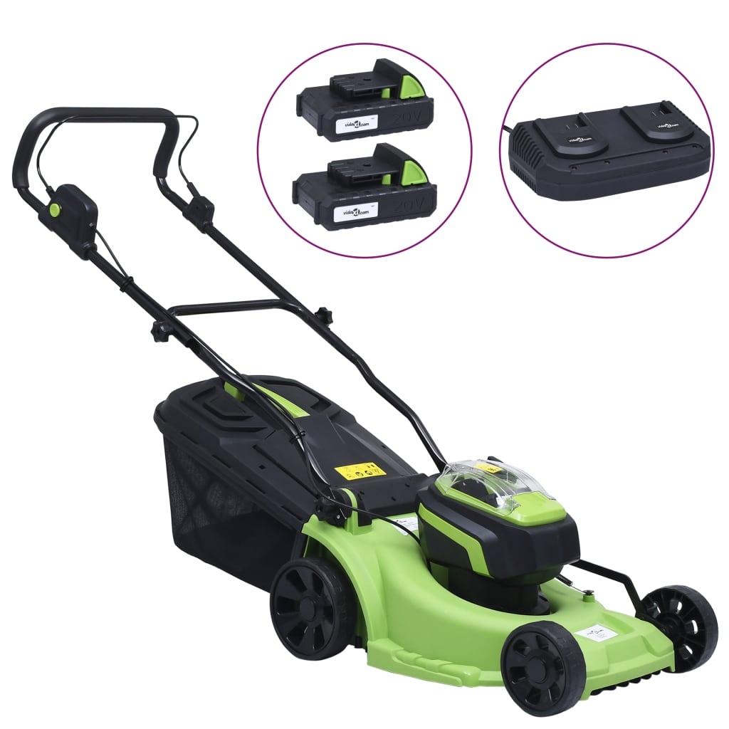 foto del prodotto tosaerba cordless con 2 batterie 20v 2000 mah li ion cod mxl 60945