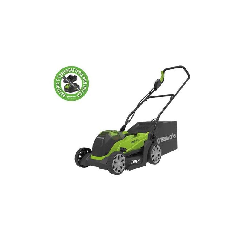 foto del prodotto tosaerba greenworks 48v g48lm36