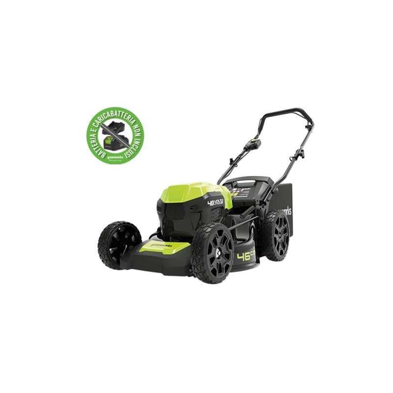 foto del prodotto tosaerba greenworks 48v gd48lm46