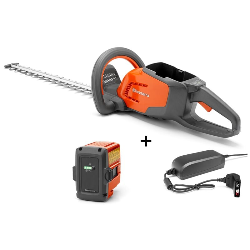 foto del prodotto tosasiepi a batteria husqvarna 115ihd45 + bli10 e qc80 lama 45cm