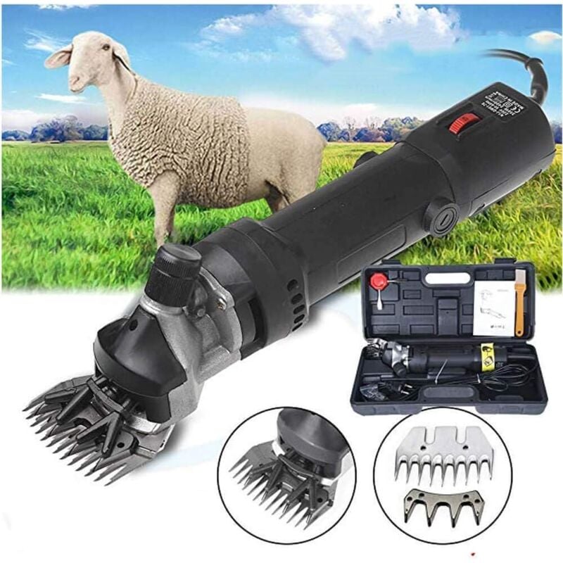 foto del prodotto tosatrice elettrica professionale per pecore da 980 w per animali, lana di pecora, capra... nero 