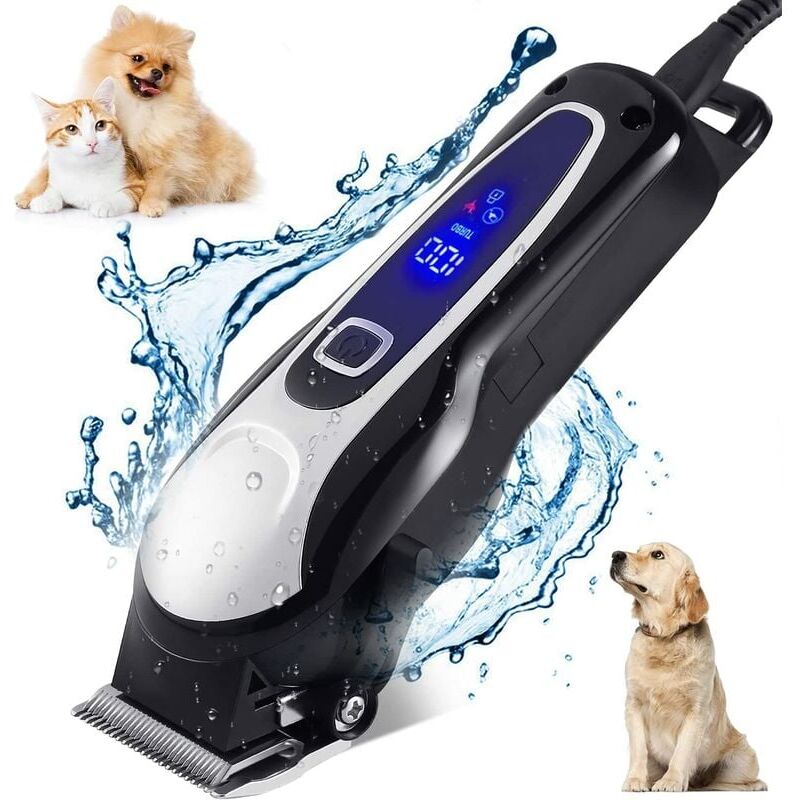 foto del prodotto tosatrice professionale per cani crediri, tosatrice elettrica senza fili per cani a pelo lungo, tosatrice professionale per cani e gatti, kit per la