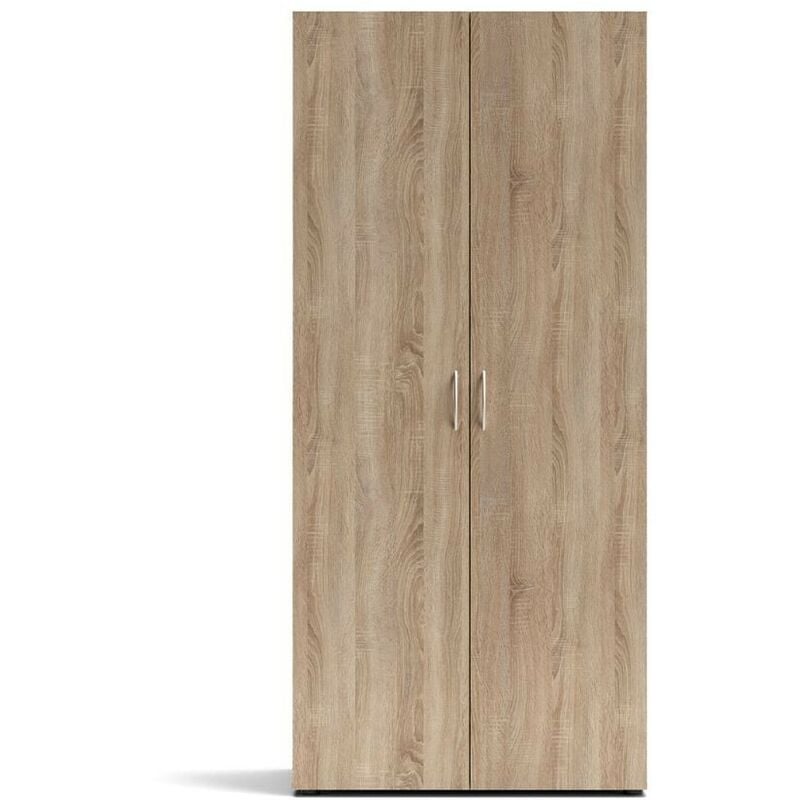 foto del prodotto toscohome armadio in legno con due ante 80x177h cm colore rovere sonoma seba