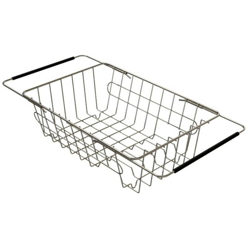 foto del prodotto toscohome cesto per lavello in acciaio inox 36x25x12h cm basket