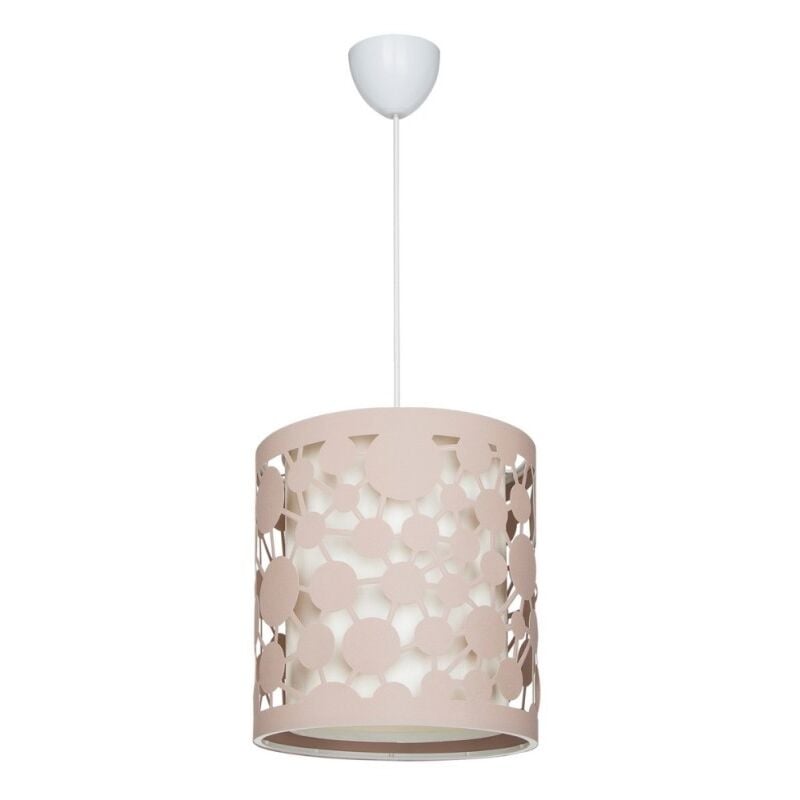 foto del prodotto toscohome lampada da soffitto paralume beige con intagli summer asz1179
