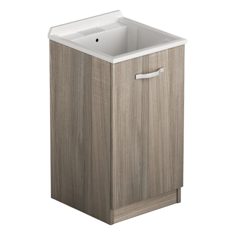 foto del prodotto toscohome lavatoio con anta in legno colore olmo 47x50x86h cm