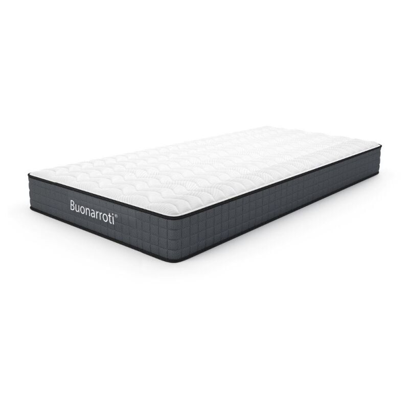 foto del prodotto toscohome materasso singolo 80x190x23h con tessuto trapuntato e molle insacchettate raptor