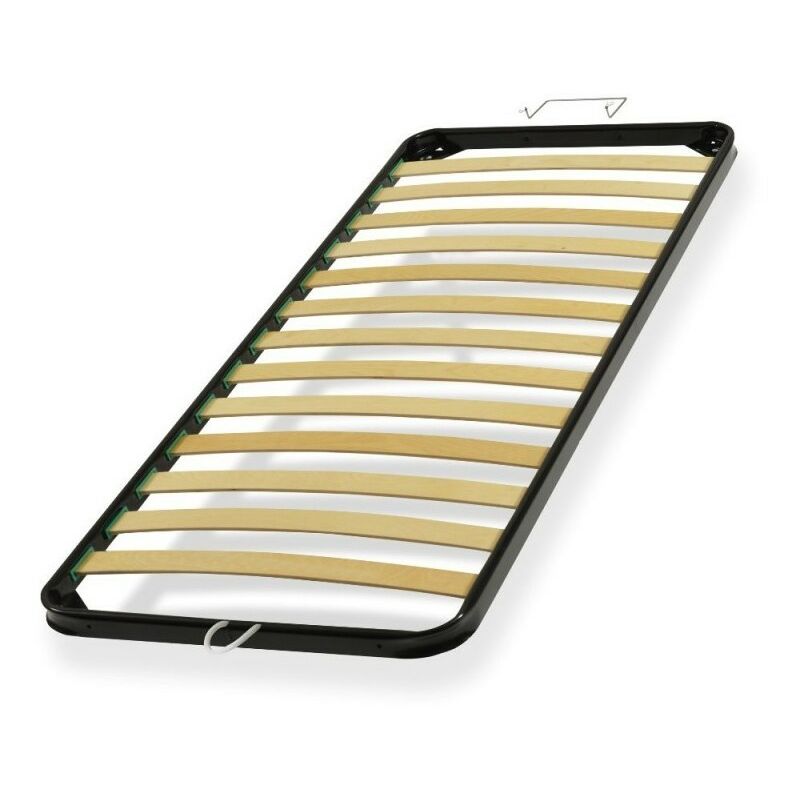 foto del prodotto toscohome rete a doghe singola 80x190 cm con telaio in acciaio per letto contenitore