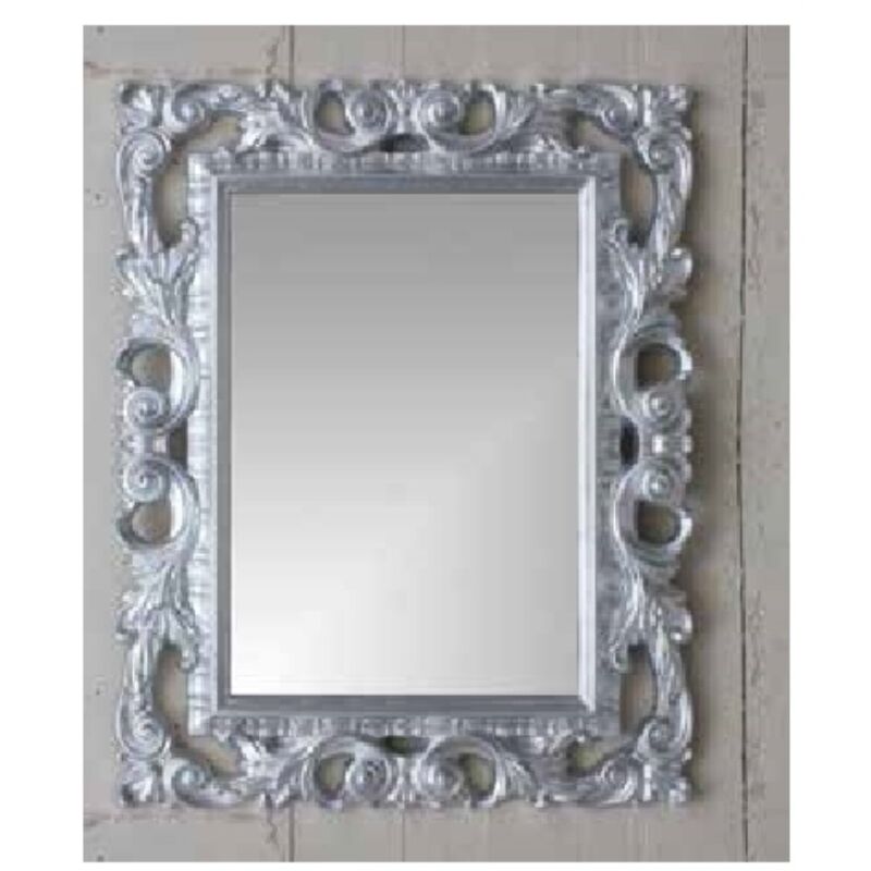 foto del prodotto toscohome specchiera colore foglia argento 82x101 cm madrid
