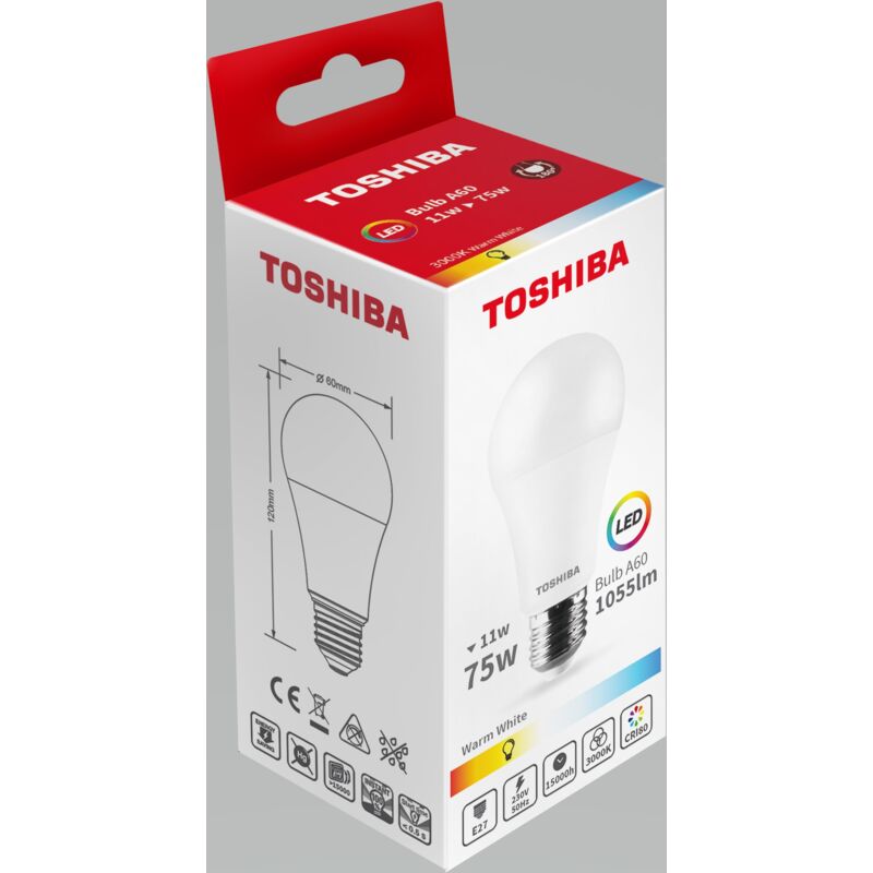 foto del prodotto toshiba 00168806 lampada led 11 w e27 f
