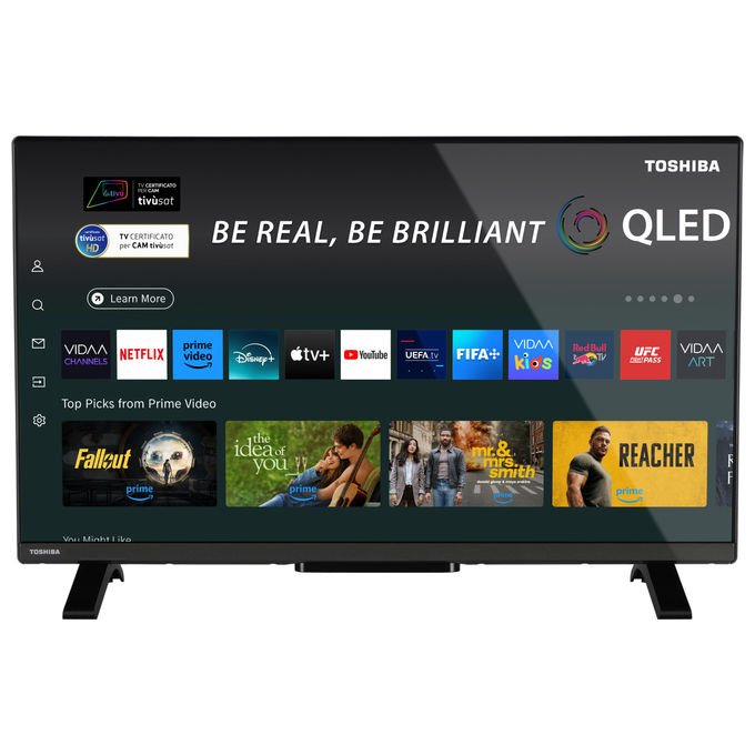 foto del prodotto toshiba 32qv2f63da smart tv 32 pollici full hd qled