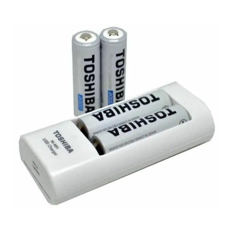 foto del prodotto toshiba adowarka pronto all uso tnhc 6gme4 cb adowarka usb 4x2000mah