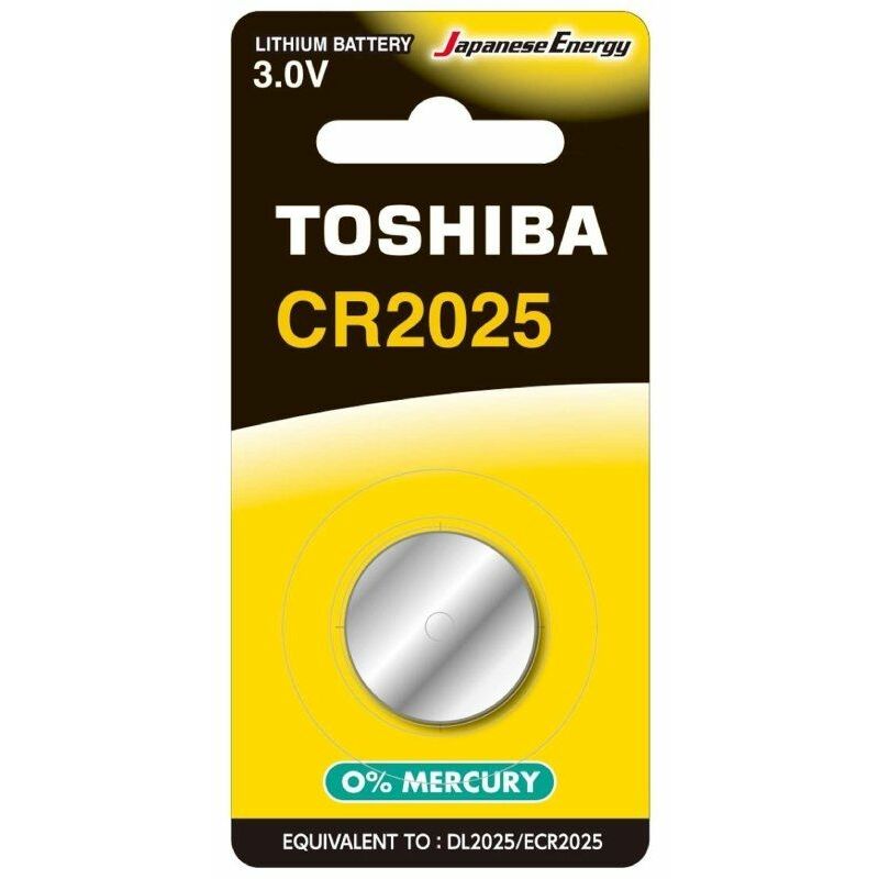 foto del prodotto toshiba batteria a bottone cr2025 3v