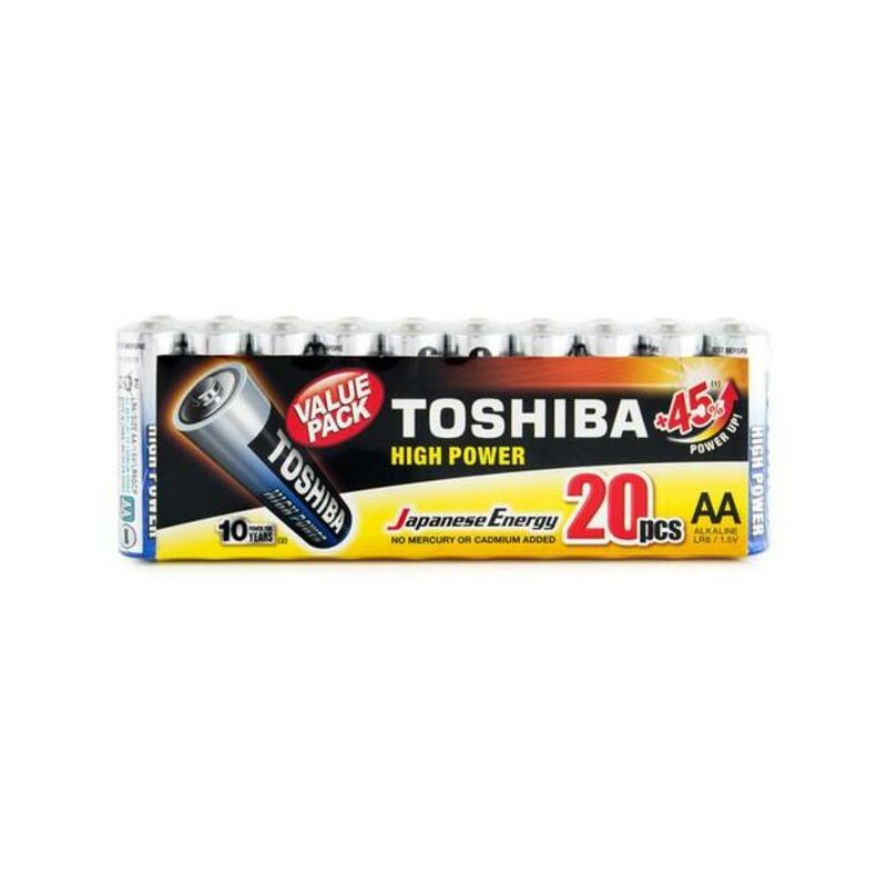 foto del prodotto toshiba batterie ad alta potenza lr6gcp mp 20 multipak 20 szt.