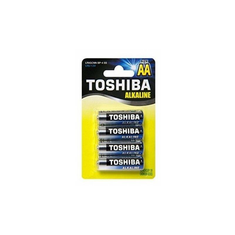 foto del prodotto toshiba batterie alcaline stilo lr6 aa conf.4 pz tos6 