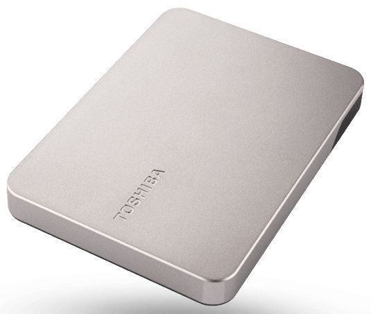foto del prodotto toshiba hdd esterno 4tb canvio flex silver