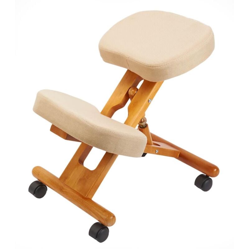 foto del prodotto tosini sedia sgabello svedese da ufficio ortopedico ergonomico in legno f 2902