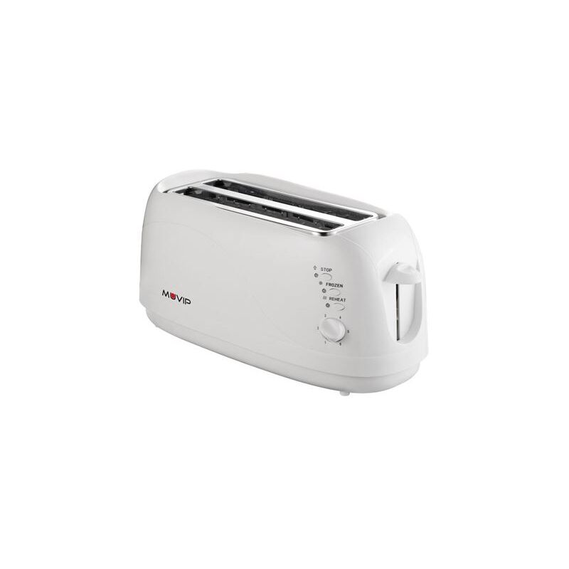 foto del prodotto tostapane 1300w capacit per 4 fette 6 livelli di tostatura funzione di riscaldamento, scongelamento e riscaldamento spegnimento automatico e
