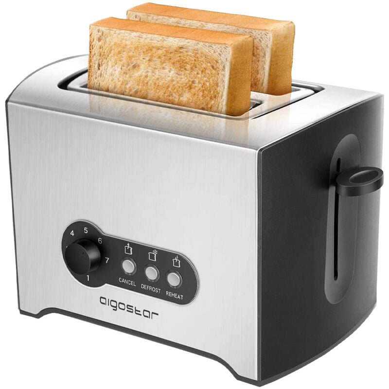 foto del prodotto tostapane 2 fette mini sunshine 900w aigostar 7 impostazioni di tostatura