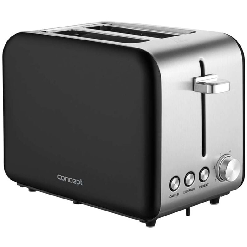 foto del prodotto tostapane, 950 w, acciaio inox nero te2052 concept