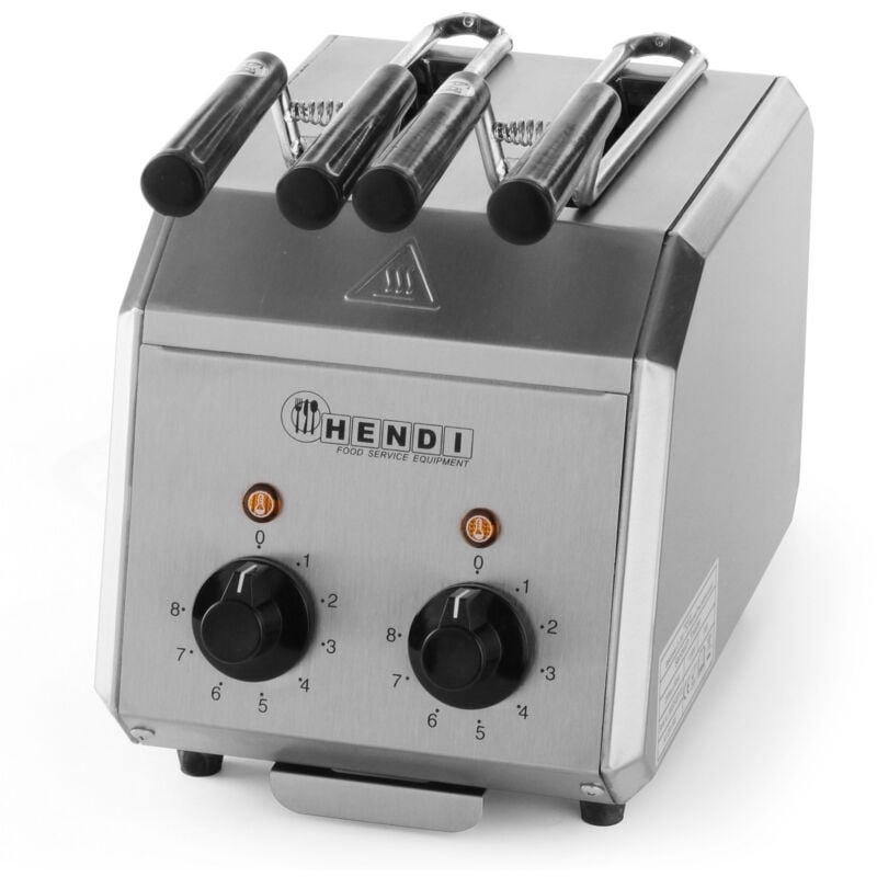 foto del prodotto tostapane doppio con timer 1200w hendi 261163