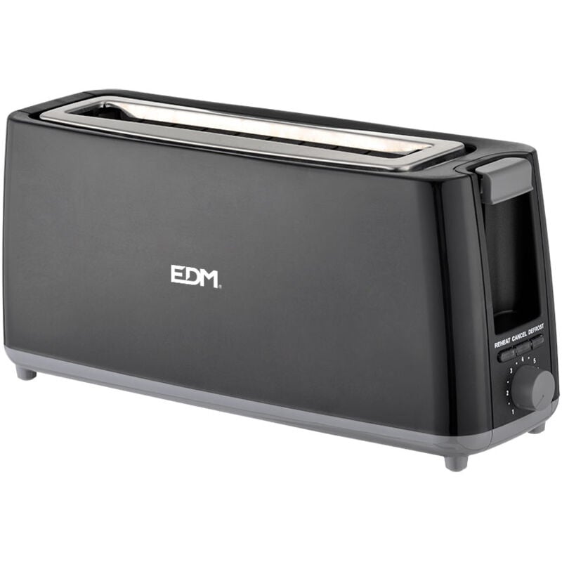 foto del prodotto tostapane nero design lungo 900 w edm