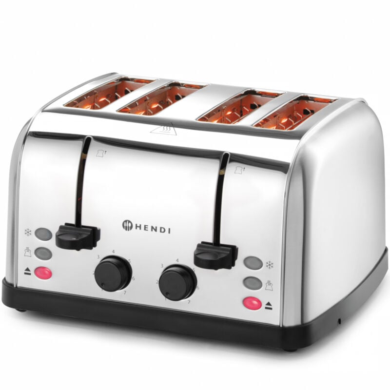 foto del prodotto tostapane per 4 toast, 3 funzioni, 7 livelli di riscaldamento, 1500 w